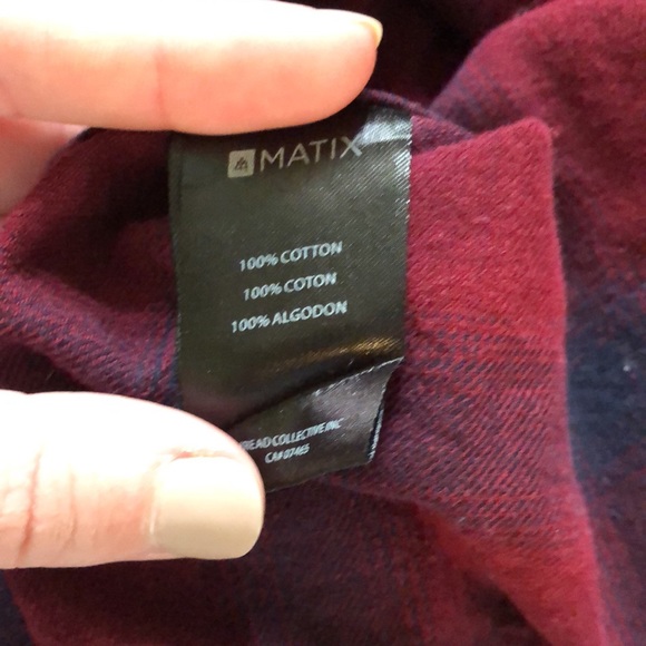 Matix Flannel Button Down (C) - Picture 5 of 6